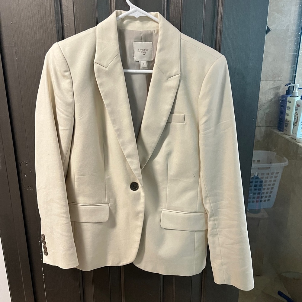 J. Crew Women's Off-White Blazer